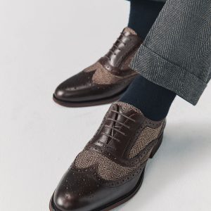 PEN556 Brown Brogue Shoes