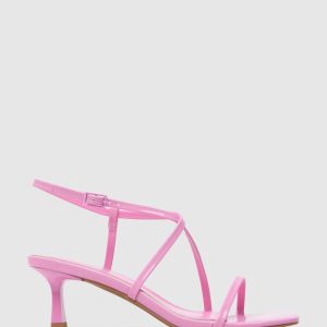 PEN201 Pink Serenity Kitten Heel Sandals